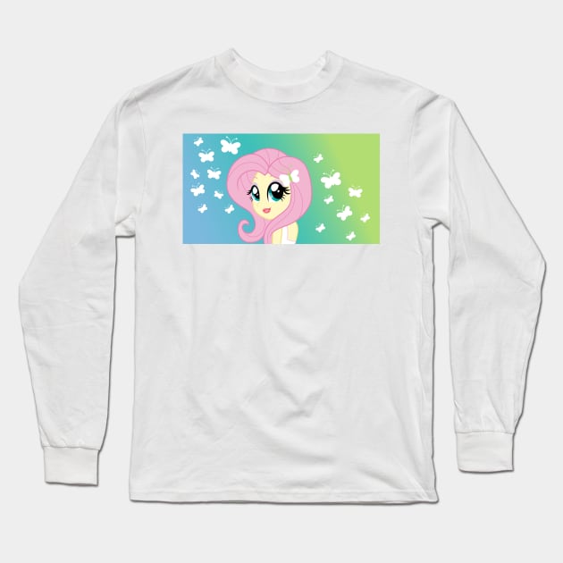 Flutterlover Long Sleeve T-Shirt by CloudyGlow